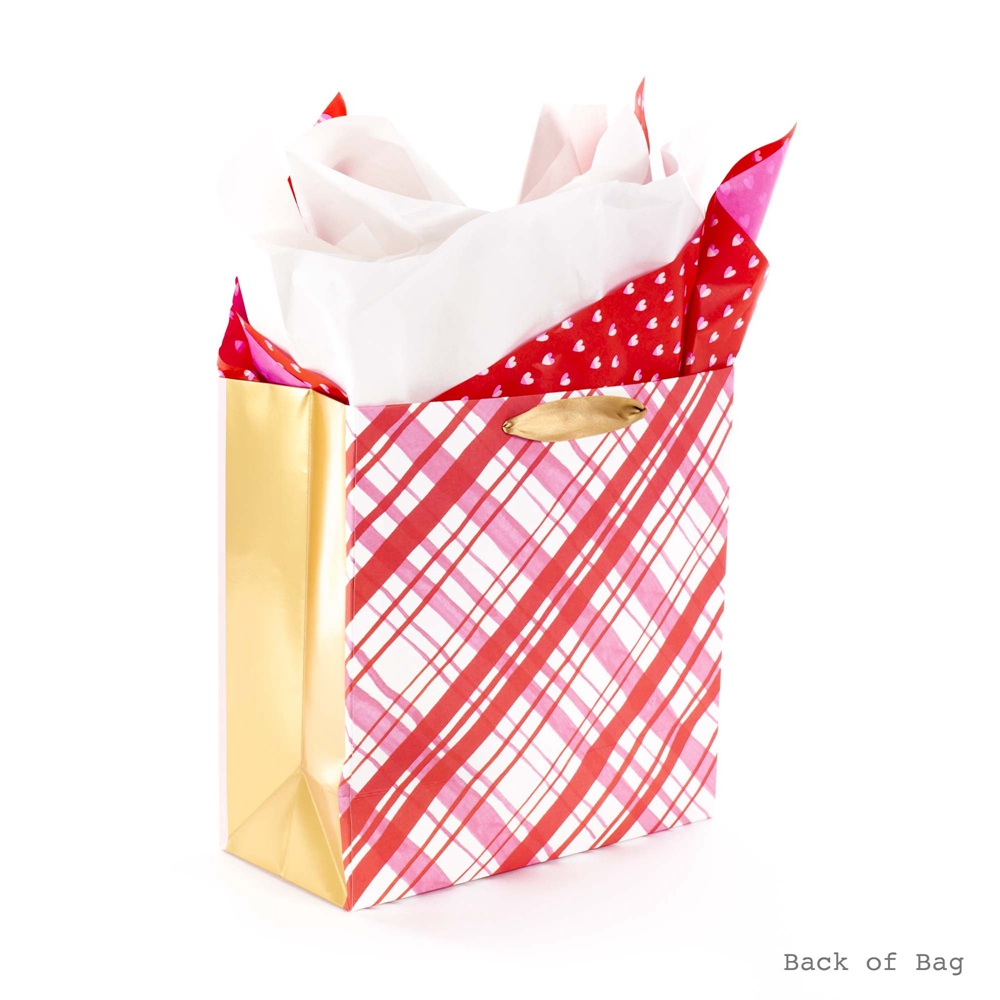 2024 Custom Valentine's Day Red Gift Shopping Paper Bags With Your Own Logo Custom
