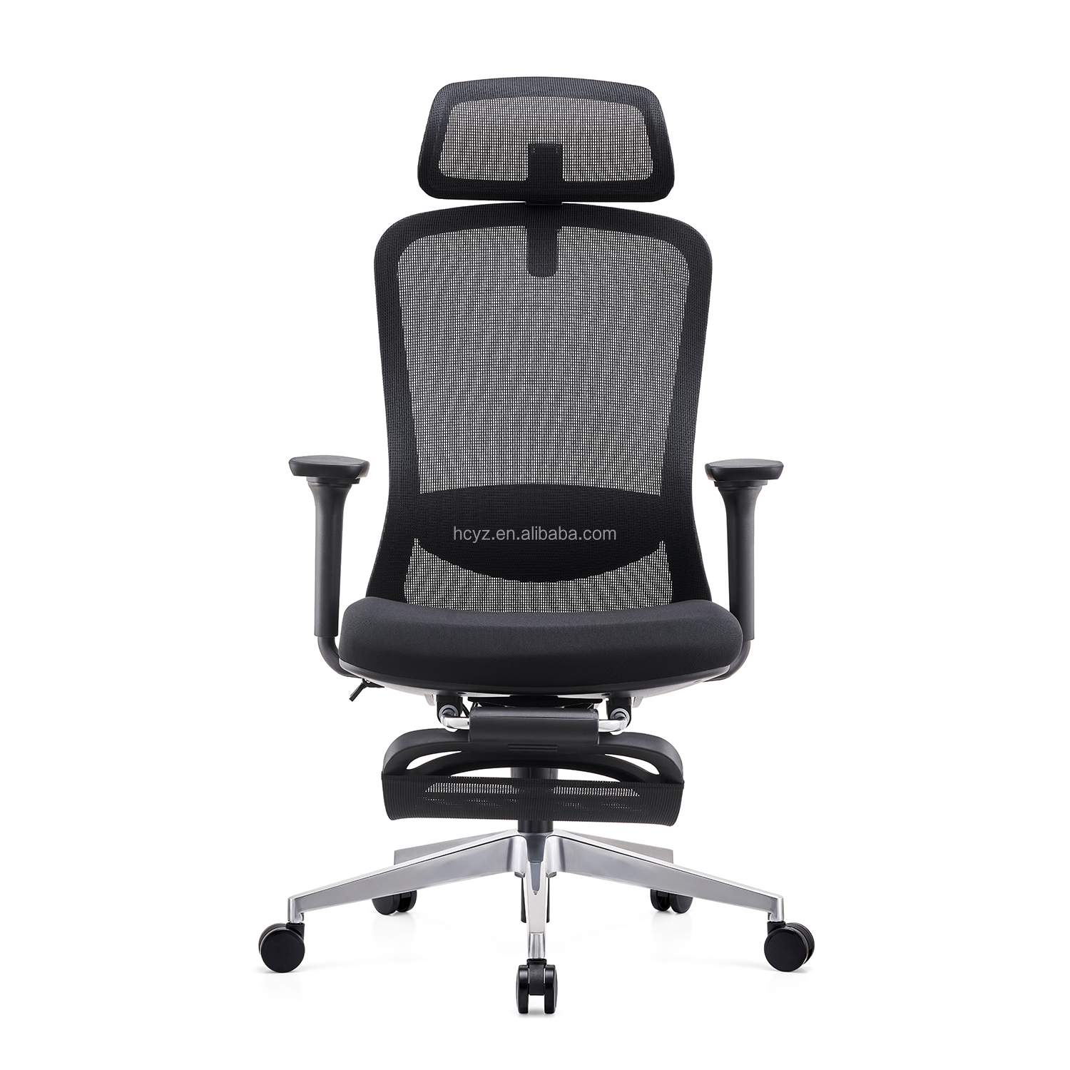 Comfortable Foshan Mesh Office Chair with 4D Adjustable Ergonomic Design and Footrest