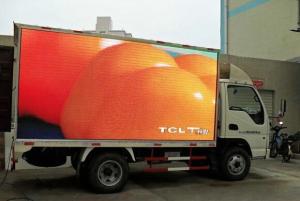 China P10 DIP Mobile Truck Mounted LED Display High Brightness With Die Casting Cabinet factory