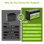 Overcharge Protection 6Ah 12V LiFePO4 Battery Home Energy Storage Battery