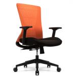 100mm-70mm Mesh Conference Chair Adjustable Height Nylon Fixed Armrest