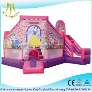 China Hansel best quality inflatable princess bouncy castle for kids party factory