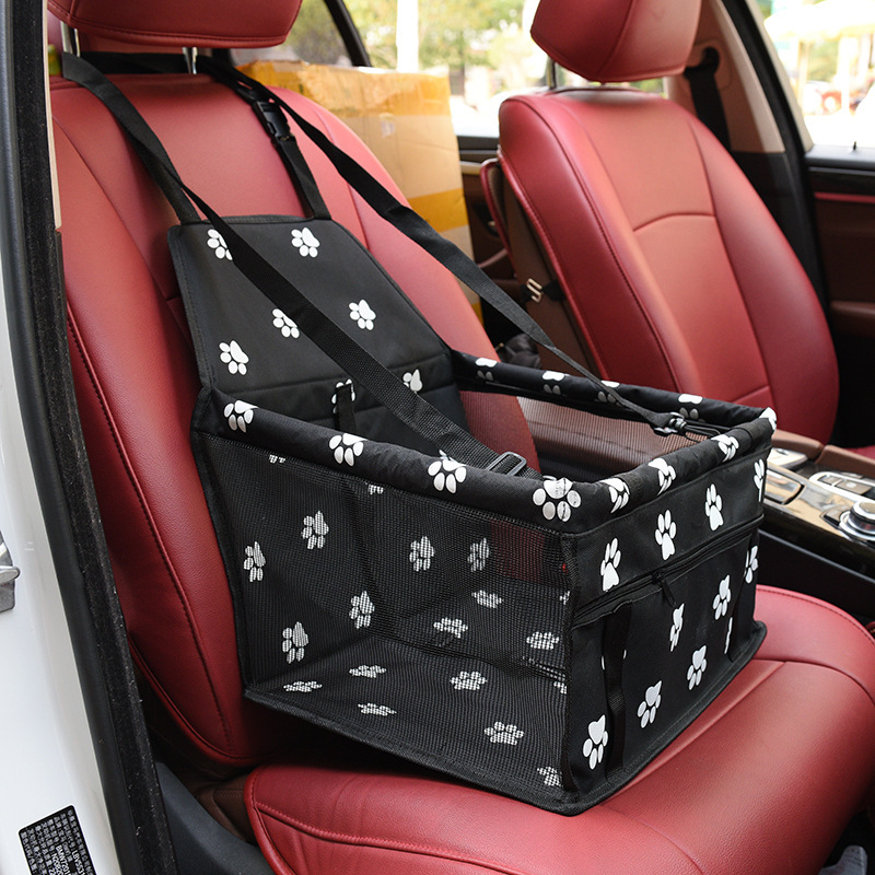 Convenient Pet Car Booster Seat Travel Bag Washable Fabric Folding Design Size 40*30*25cm