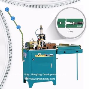 China Semi-automatic Auto Nylon Zipper Cutting Machine with 1.5–3.0 kW Motor Power and 5500pcs/18cm/H Output for Pneumatic Cutting factory
