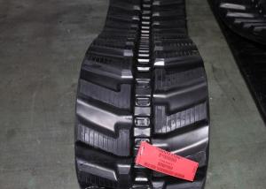 China Joint Free Continuous Rubber Track 52.5mm Pitch Anti Slip In Black Color factory