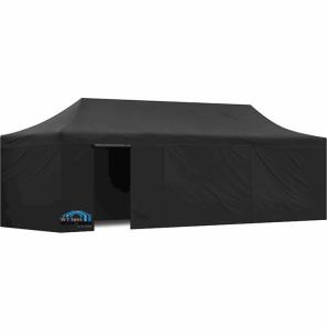 China Large Foldable Canopy Tent Hexagon Aluminum Profiles Clear Windows factory