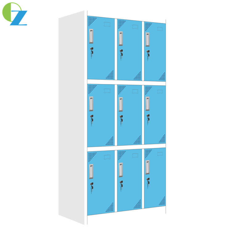 Knocked Down Cam lock Metal Locker cabinet Colorful 1850mm Height