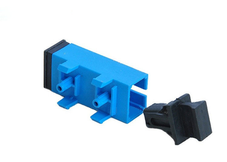 Low Insertion Loss SC UPC UPC APC Single Mode with Plastic Foot Fiber Optic Adapter /Coupler