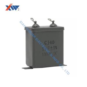 China CJ40 High Voltage Film Capacitor 1000VDC 1uF Metal Case Oil Immersed For DC Circuits factory