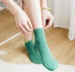 Customized Logo Short Women Socks , Eco Friendly Girls Cotton Novelty Dress