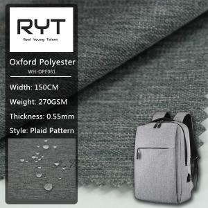 China Customized Waterproof Polyester Fabric Can Be For Outdoor Backpack factory