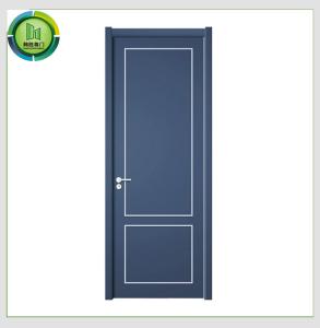 China PVC Interior Residential WPC Doors Fire Rated Polymer Waterproof For Bathroom factory