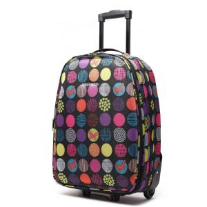 China Colorful 170T Polyester Lining EVA Expandable Luggage factory