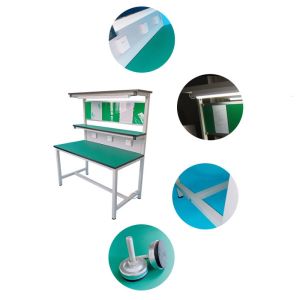 Customizable Size ESD Workbench with Steel and Aluminum Construction and 60KG