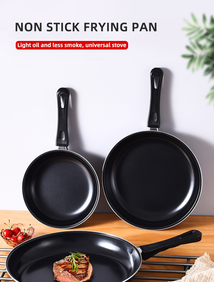 OEM/ODM Kitchen Cooking Pan Cookware Induction Bottom Carbon Steel Nonstick Fry Pan
