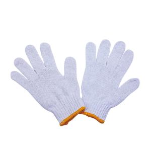 China Anti-slip White Cotton Knitted Hand Glove for Industry 30-60g/Pairs Safety Work Gloves factory