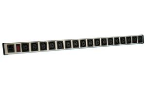 China 17 Way Electrical PDU Power Distribution Unit C13 IEC 320 Aluminium Alloy Housing factory
