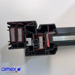 Dimex L65 High UV White UPVC Profiles For Casement Window Door