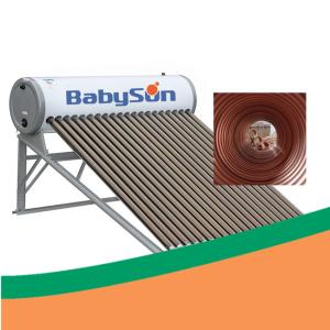 China CE 500L Solar Collector Pressurized Copper Coil Solar Water Heater factory