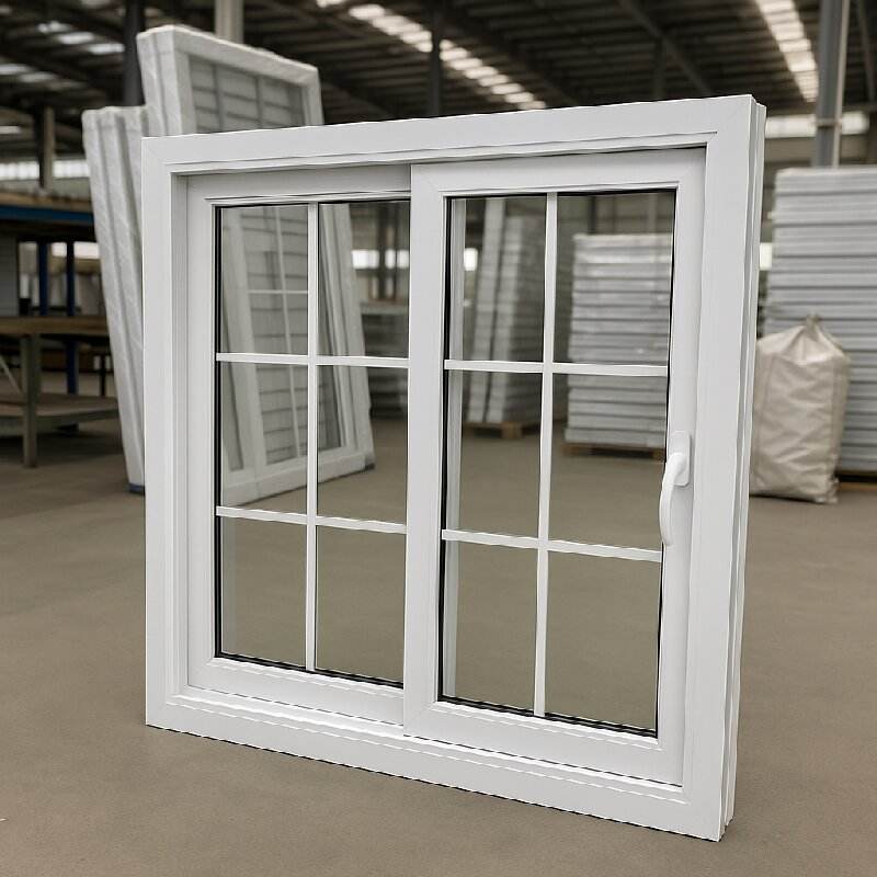 High Quality Factory Selling PVC UPVC Vinyl Tempered Glass Sliding windows Sliding Window windows