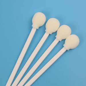 White PP Stick Round Foam Tip TOC Nasopharyngeal Specimen Collection Swab