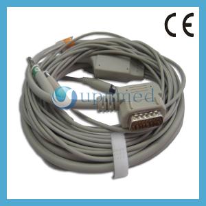 China Kanz PC-1049 10 Lead EKG cable,Banana 4.0 factory