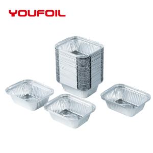 China Food Grade Disposable Aluminum Foil Tray 1 LB Foil Pan for Picnic Food Storage factory