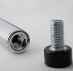 Carbon Steel Wire Shelving Parts Adjustable Levelling Post Leveler For 1" Posts