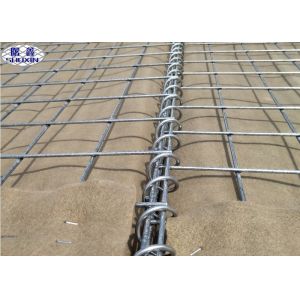 Army Border Perimeter Defensive Barrier , Gabion Wire Mesh Boxes