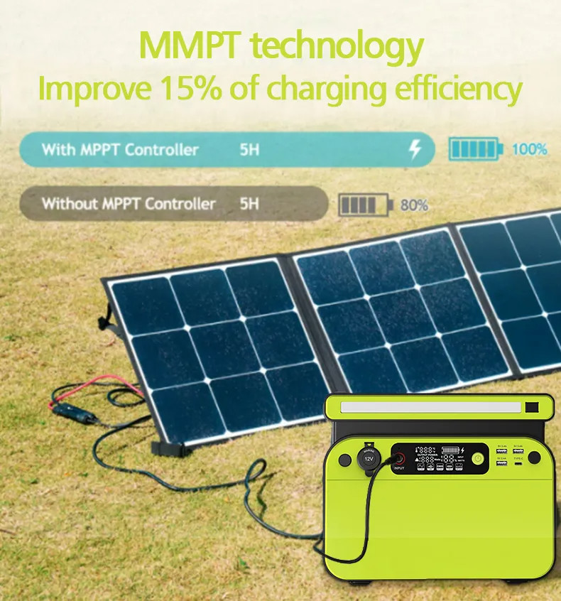 OEM ODM LiFePO4 lithium battery 500w Portable Solar Power Station Generator Lithium With LED Display
