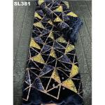 2020 African Embroidered Sequin French Velvet Lace Fabric Width 50/52"
