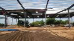 Q355B Steel Frame House Construction , Prefabricated Warehouse Buildings In