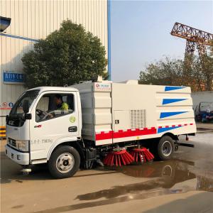 China 4.2m3 1.2m3 Road Vacuum Cleaner Truck 4 Ton Vacuum Road Sweeper factory