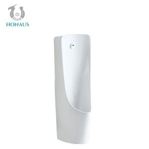 China Public Men Toilet Urinal Floor Mounted Ceramic Urinal Sensor Flushing factory