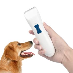 China Convenient Using Cordless Pet Grooming Clippers Low Vibration Design White Color factory