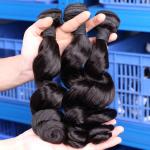 Tangle Free Pretty Brazilian Virgin Loose Wave Hair 3pcs Mixed Length Virgin