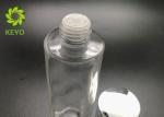 4OZ Clear Round Glass Toner Bottle With Silver Cap For Essential Oil