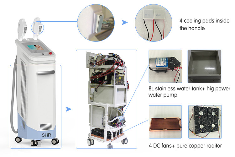 （SHR+E-light+IPL，three technologies in one）SHR Hair Removal ,skin rejuvenation Machine