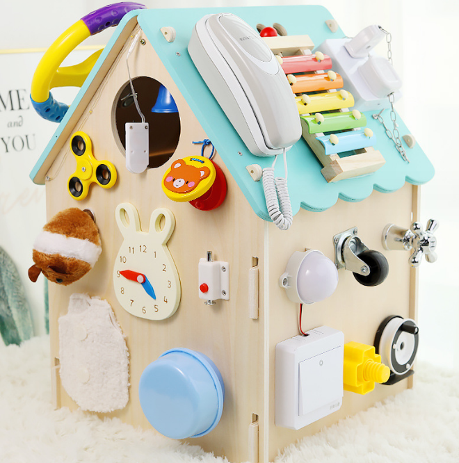 Montessori Educational Toys Busy Board for Enhancing Early Childhood Development