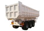 Hydraulic 16mm Tipper Trailer Truck 70000kg 3 Axle Semi Trailer