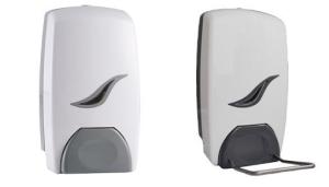 China 1000ml Hospital Hand Disinfectant Dispenser / Plastic Elbow Hand Sanitizer Dispenser factory