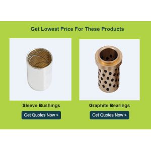 Professional Fluid Solenoid Valve Bushings , Slef Lubricating Steel Bushing