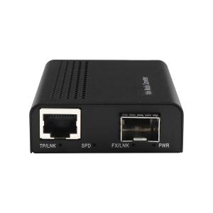 China 1G 10G Unmanaged Copper SFP+ Fiber Ethernet Media Converter DC12V With DIP factory