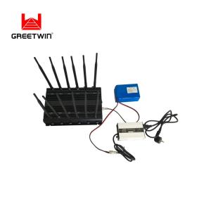 China 34W AC100V Mobile Phone Signal Jammer 12 Bands 380mm Antennas GSM factory