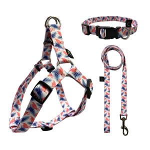 China Custom Logo Hunter Dog Leashes Cute Soft Flamingo Style Polyester factory
