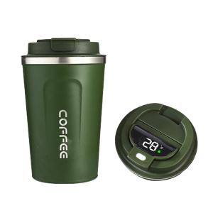 China Vacuum Insulated Stainless Steel Water Cup Smart Temperature Display 510ML Green factory
