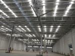 Ventilation Gearbox Motor Pole Mounted HVLS Ceiling Fan For Home