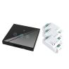 Buy cheap 10A Fire Resistant ABS Homekit Smart Switch tempered Glass Panel Three On/Off from wholesalers