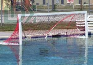 China Customized Portable Folding Inflatable Water Football Goal Inflatable Water Polo Goal factory