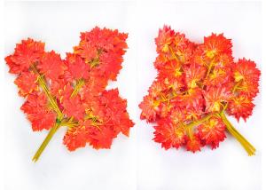 China Indoor Home Decor Single Stem Red Artificial Maple Tree factory